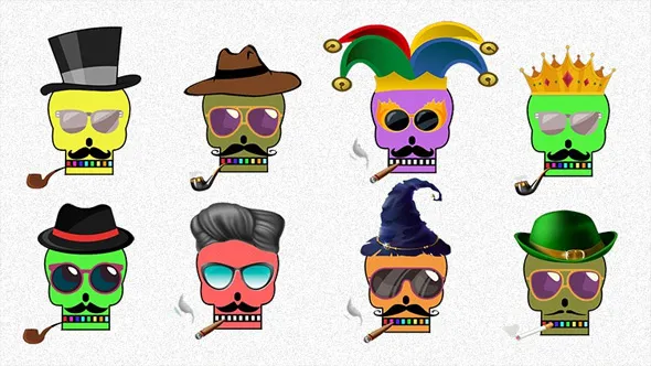 PS创建1000多个平面卡通元素数字图像工作流程视频教程 Complete Course To Create 10000+ NFT with Photoshop+ Opensea