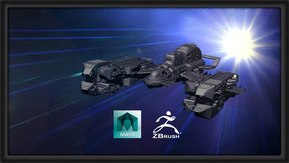 超精细宇宙飞船建模实例制作视频教程第五季 Model a complex 3d SciFi Ship with Maya and ZBrush