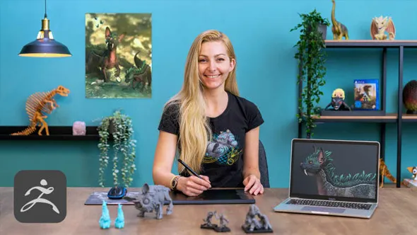 ZBrush和PS3D生物设计训练视频教程 中文字幕 3D Creature Design with ZBrush and Photoshop