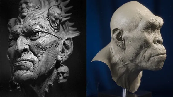 ZBrush生物角色创作工作流程视频教程 Kris Costa Master Class : Becoming A Digital Artist