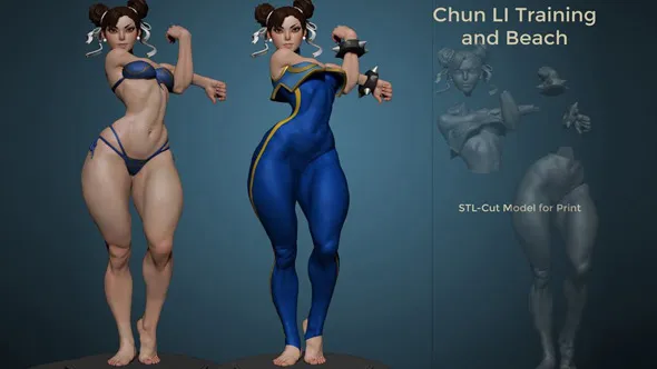 ZBrush街霸游戏春丽女性角色雕刻实例制作视频教程