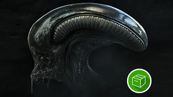 ZBrush超现实概念机械生物美学艺术笔刷使用技术视频教程 中文字幕