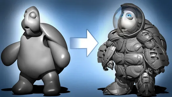 Zbrush 硬表面雕刻从入门到精通训练视频教程 Zbrush Hard Surface Sculpting Beginner to Advance