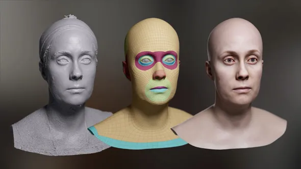 单相机扫描摄影测量数字角色模型制作视频教程 Tutorial: Using Photogrammetry to Create Digital Portraits