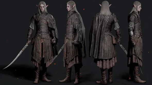 Zbrush精灵王游戏角色雕刻建模制作完整工作流程视频教程 Character Creation For Games