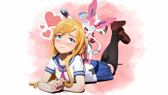 ZBrush卡通女孩精灵卧室完整制作流程视频教程 3D anime scene creation in ZBrush - Girl, bedroom, and Pokemon