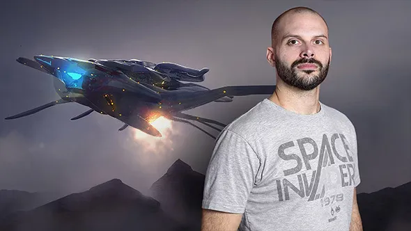 未来派科幻飞船飞行器建模设计制作视频教程 Design and Modeling of a 3D Sci-Fi Ship