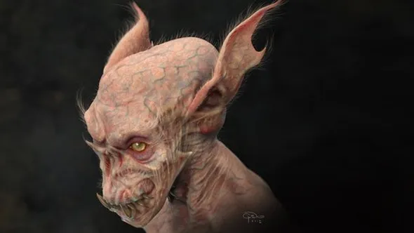 ZBrush半透明生物皮肤雕刻制作大师级视频教程 Creating Translucent Creature Skin – Painting Techniques with Gino Acevedo