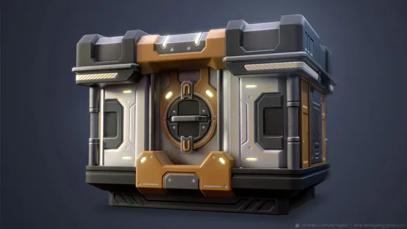 Zbrush科幻游戏道具建模与纹理制作全流程视频课程 中文字幕 Game Asset Creation Modeling & Texturing a Futuristic Crate