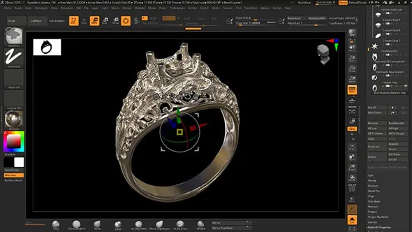 Zbrush珠宝设计雕刻技术训练视频教程 ZBrush for Jewelry Designers