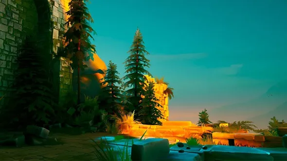 顽皮狗大师教你构建风格化游戏环境场景完整工作流程视频教程 第二季 Building A Stylized Environment, Volume 2