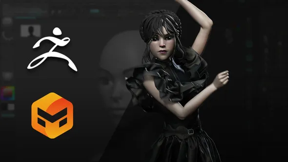 ZBrush与Marvelous Desinger舞蹈女孩完整制作流程视频教程 Create a Dancing Girl in ZBrush and Marvelous Designer