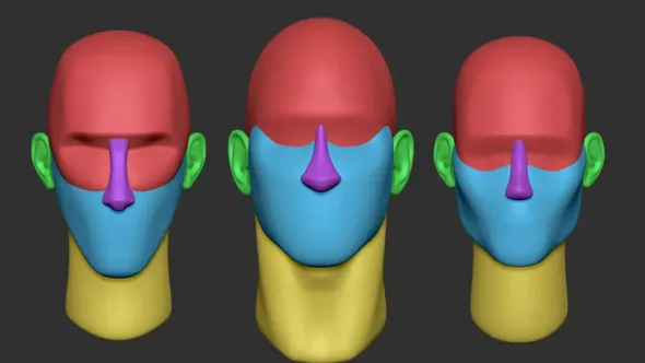 Zbrush真实照片雕刻出3D人物角色技术视频教程 Transforming Photos into Stylized 3D Characters by Follygon