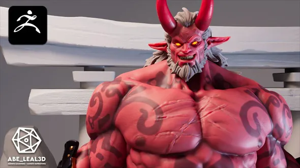 ZBrush地狱恶魔角色雕刻建模完整制作流程视频教程 ZBrush for Character Artists