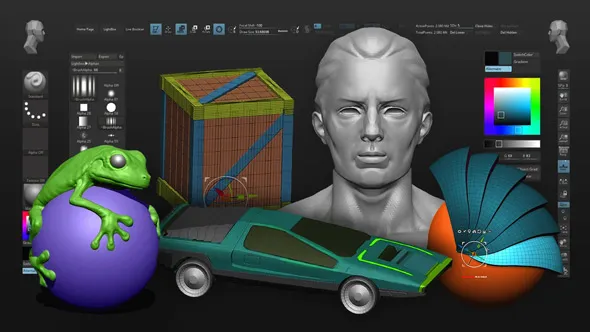 ZBrush概念艺术基础知识技能训练视频教程 ZBRUSH BASICS with Pablo Dominguez