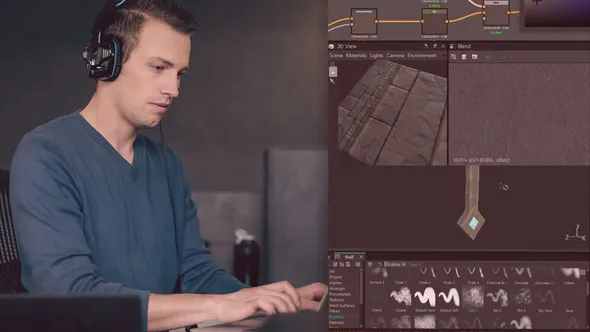 Substance游戏环境场景纹理制作流程实例制作教程 Creating Game Environment Textures with Substance Suite