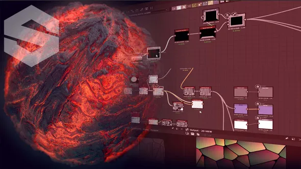 Substance Designer纹理贴图制作要点10则教程 Substance Designer – 10 Most Useful Nodes with Javier Perez