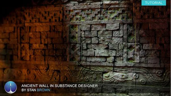 Substance Designer古代石墙材质实例制作视频教程 Ancient Wall in Substance Designer by Stan Brown