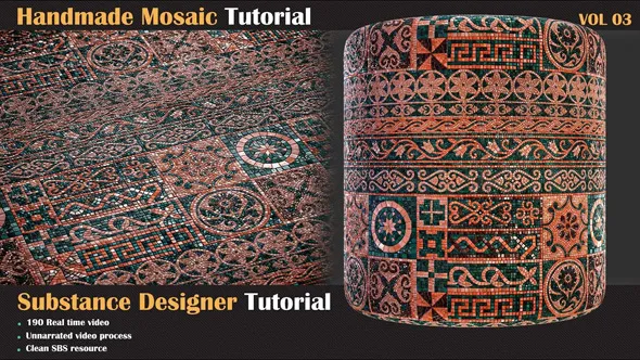 Substance 3D Designer马赛克风格材质制作教程 Handmade Mosaic Tutorial