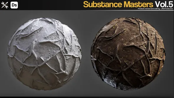 Substance Designer枯烂杂草逼真纹理制作视频课程 中文字幕 Substance Masters Vol.5