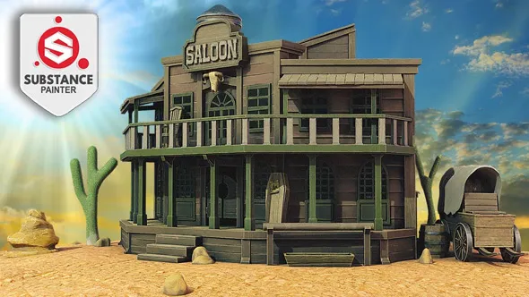 Substance Painter游戏贴图初学者完全指南教程 Substance Painter Beginners Guide To 3D Game Texturing