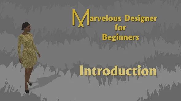Marvelous Designer服饰服装设计初学者入门训练视频教程 Marvelous Designer for beginners dress top