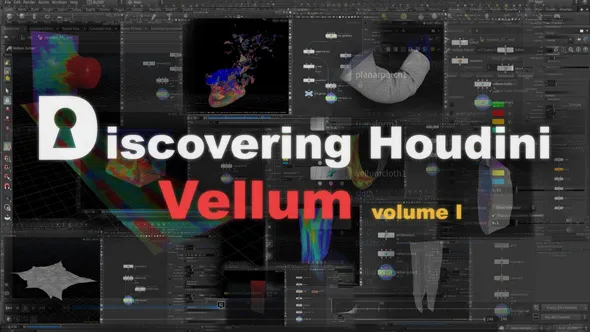 Houdini中Vellum布料模拟技术训练视频教程 Discovering Houdini Vellum 1