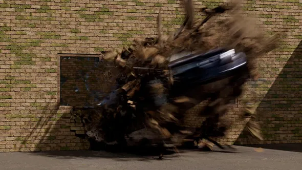 Houdini汽车撞击破坏模拟特效制作流程视频教程 Multi Layered Destruction