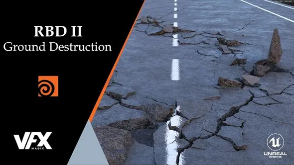 Houdini中RBD地面破坏视效技术视频教程 Houdini RBD II – Ground Destruction