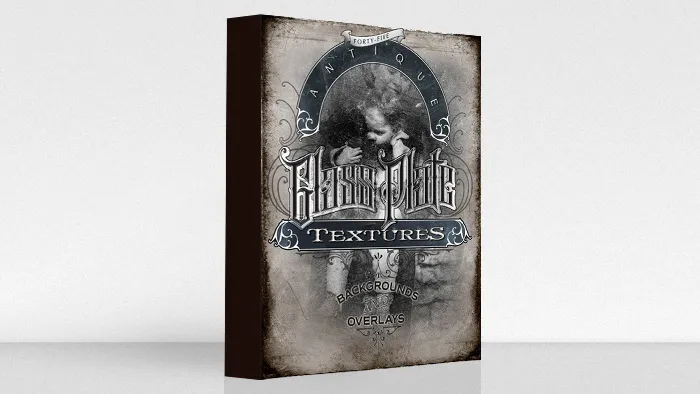 Ron’s 黑暗系怀旧叠加合成纹理 Ron’s Antique Glass Plate Textures