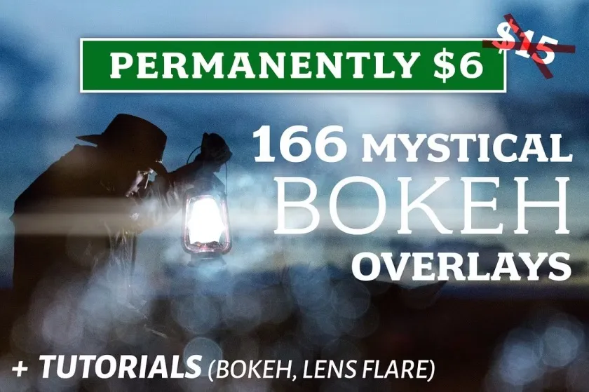 166张高清散景光斑镜头光晕叠加合成前景素材 166 Bokeh Overlays