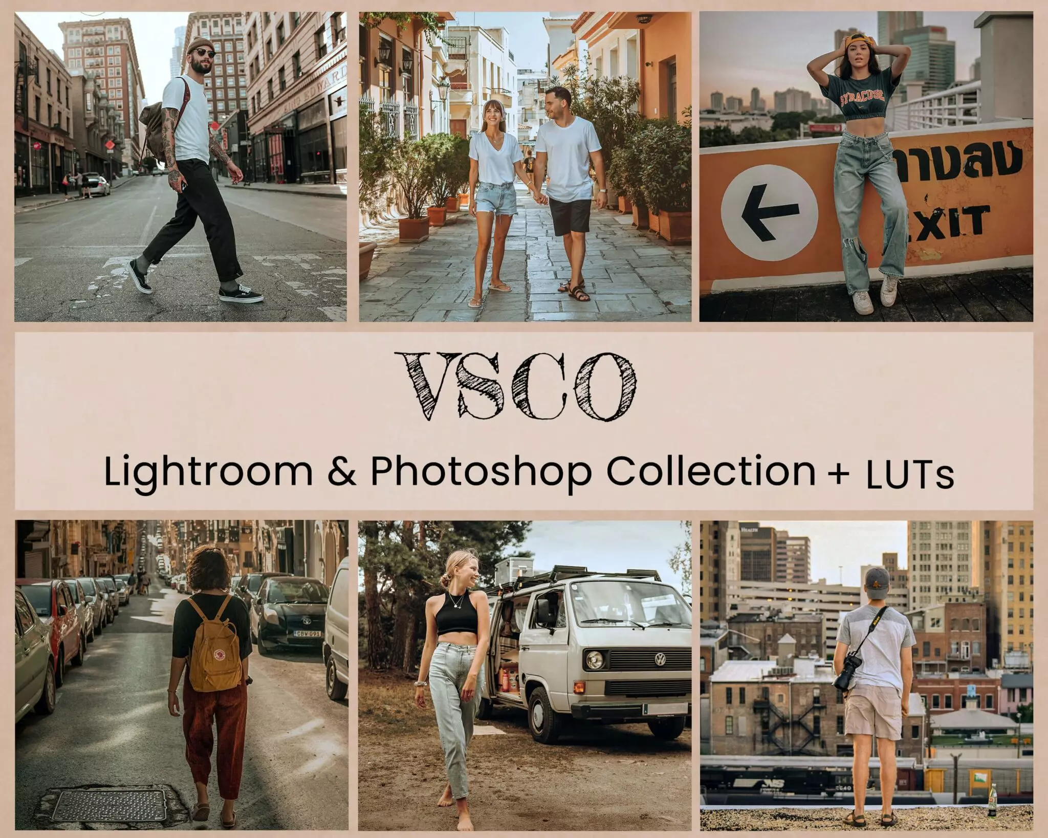 VSCO电影胶片感Lightroom预设及视频电影Vlog后期调色LUT预设 VSCO Lightroom Presets Desktop
