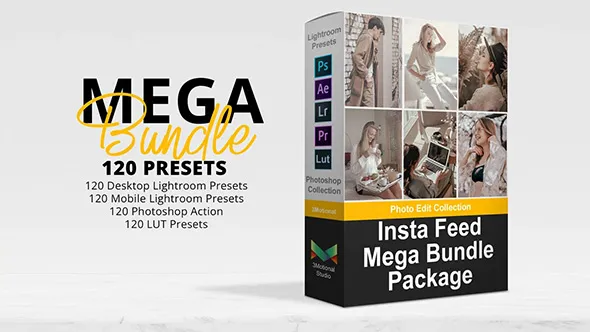 23套最佳INS风格时尚人像后期调色Lightroom预设合集及视频调色LUT预设 Best Lightroom Presets Bundle