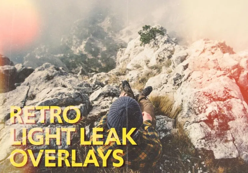 光泄漏覆盖高清叠加合成素材 Light Leaks Overlay Bundle