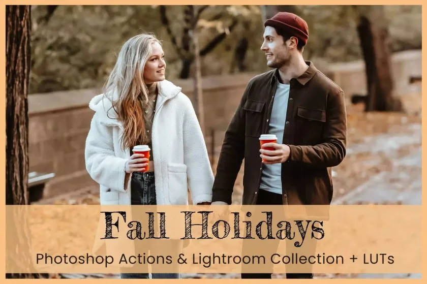 秋季通透暖色人像后期调色Lightroom预设及视频调色LUT预设 9 Fall Holidays Lightroom Presets