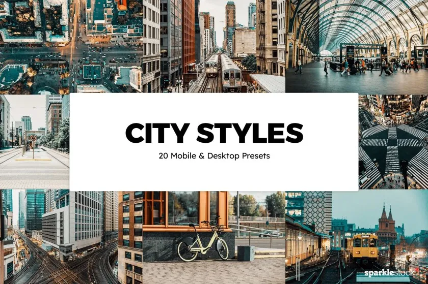 市街拍电影风格Lightroom预设与LUT预设 City Pro Styles Lightroom Presets & LUTs