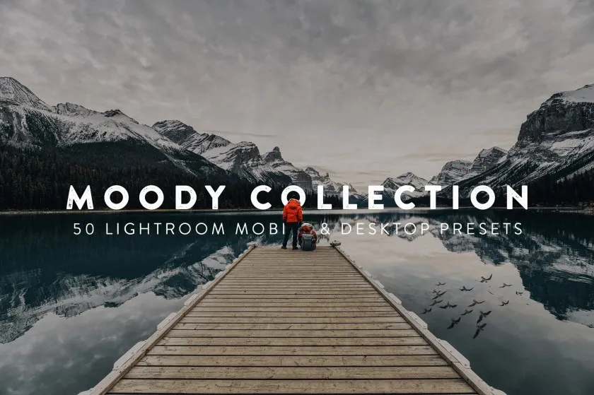 50个旅拍冒险风光情绪电影人像Lightroom预设及电影调色LUT预设 50 Moody Lightroom Presets and LUTs