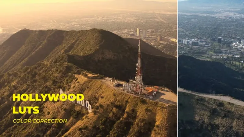 10个好莱坞电影大片调色LUT预设下载 LUTs Hollywood – Video Template