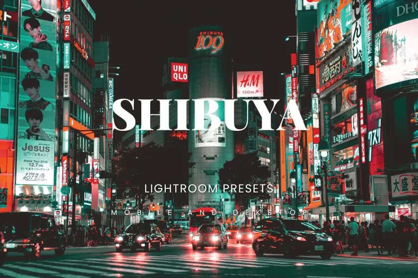 日本东京涩谷区街拍建筑Lightroom预设与移动LR预设 Shibuya Lightroom Presets