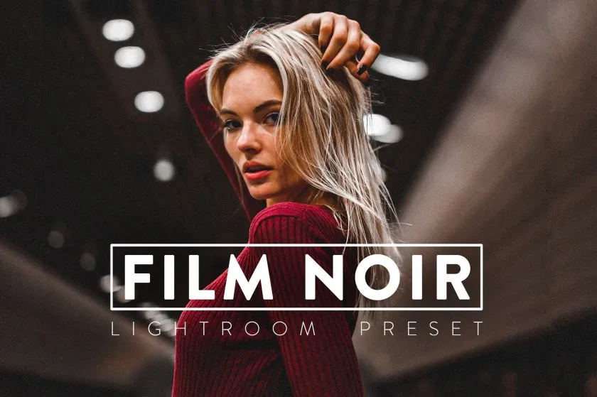 黑暗情绪胶片人像Lightroom预设与移动LR预设 10 Film Noir Lightroom Presets