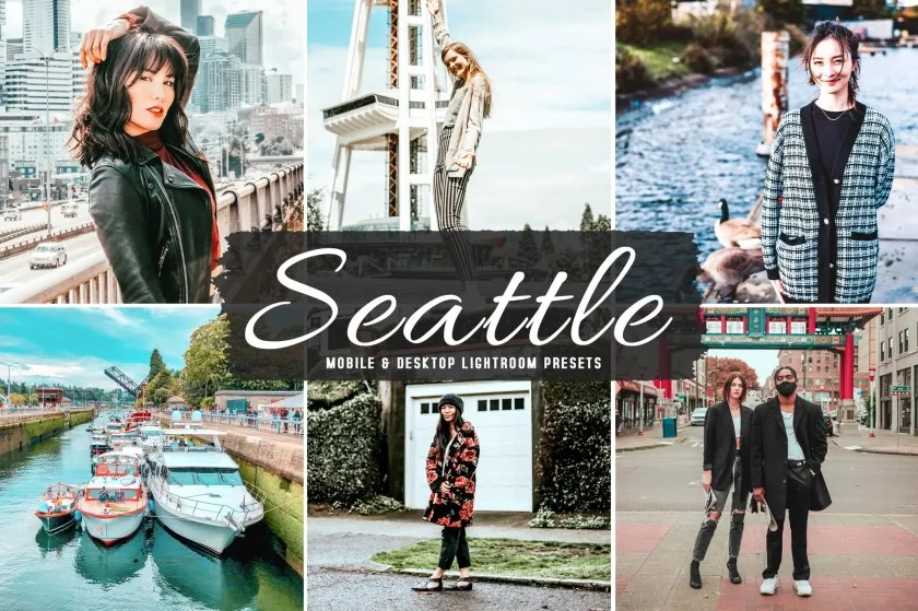 西雅图旅拍人文风光人像Lightroom预设与移动LR预设及PS动作 Seattle Mobile & Desktop Lightroom Presets