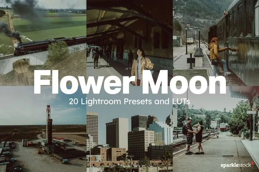电影《花月杀手》黑暗氛围 AI人工智能LR预设及电影LUT预设 20 Flower Moon Lightroom Presets LUT