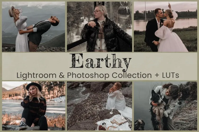 22款深沉阴郁复古情绪人像调色Lightroom预设LUT预设 Earthy Lightroom Photoshop LUTs