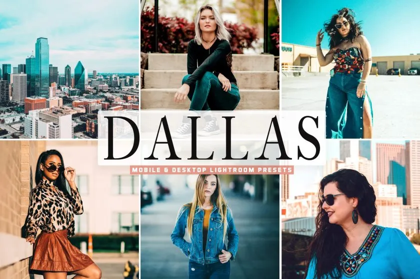达拉斯旅拍风光人像平衡对比度色调Lightroom预设和移动LR预设 Dallas Mobile & Desktop Lightroom Presets