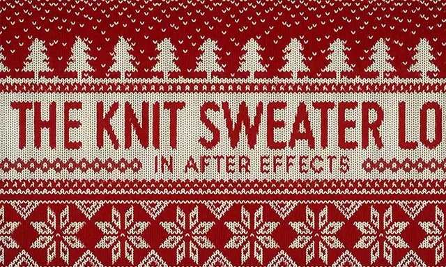 AE创建针织毛衣外观动画工作流程视频教程