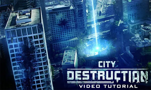 AK大神AE视频教程毁灭之城 中文字幕 City Destruction