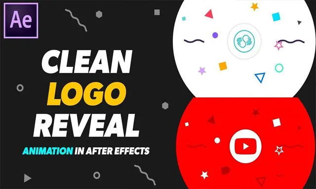 AE简洁2D风格logo演绎动画制作视频教程