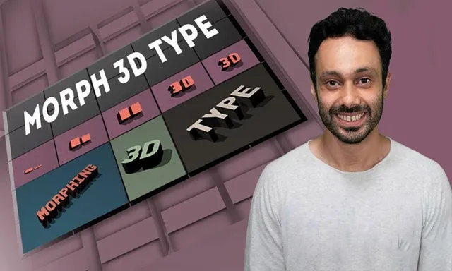 AE文本文字转换3D形状图形视频教程 Adobe After Effects : Morph 3D Type