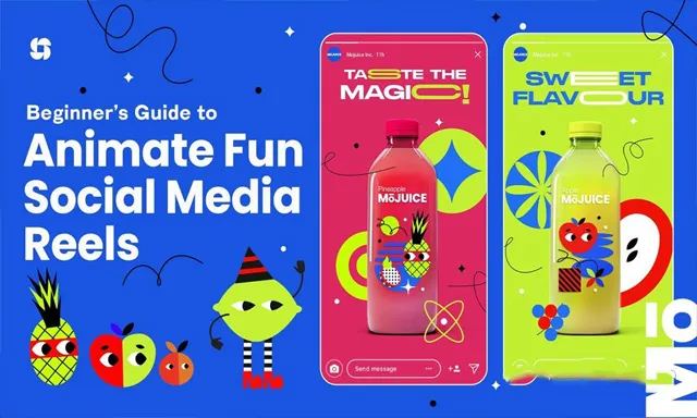 After Effects社交媒体动画制作训练视频教程 Beginner's Guide to Animate Fun Social Media Reels in Adobe After Effects