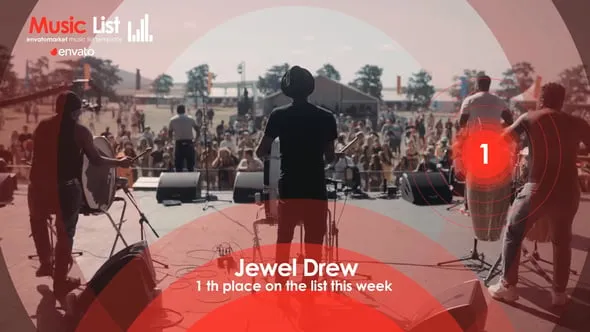 最受欢迎歌曲音乐排行版十佳获奖作品电影排名包装AE/PR模板下载 Music Top 10